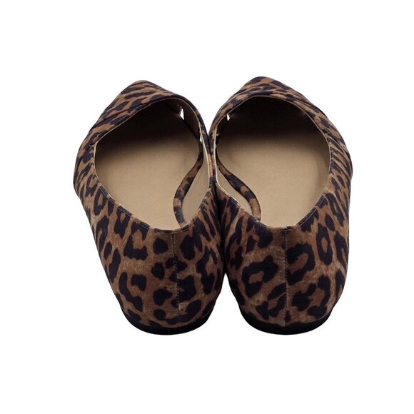 Women's - Franco Sarto Halissa Leopard Pointed Toe Flats, Size 7 - Picture 5 of 8